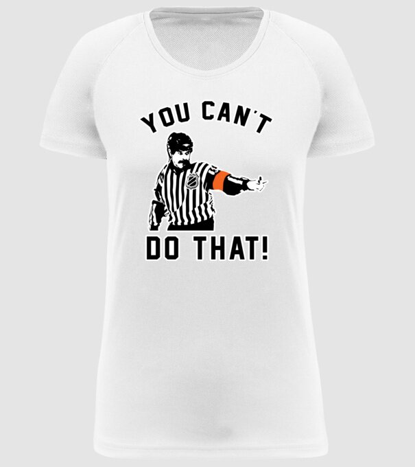 'You can''t do that!' model alb pe tricou