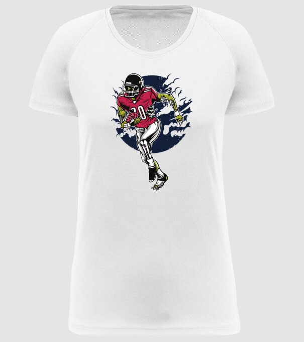 Zombie Player model alb pe tricou