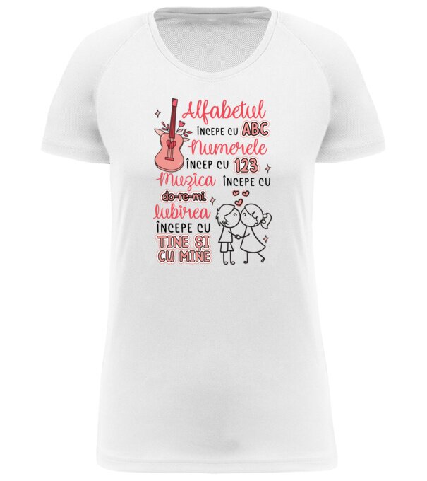  model  pe tricou