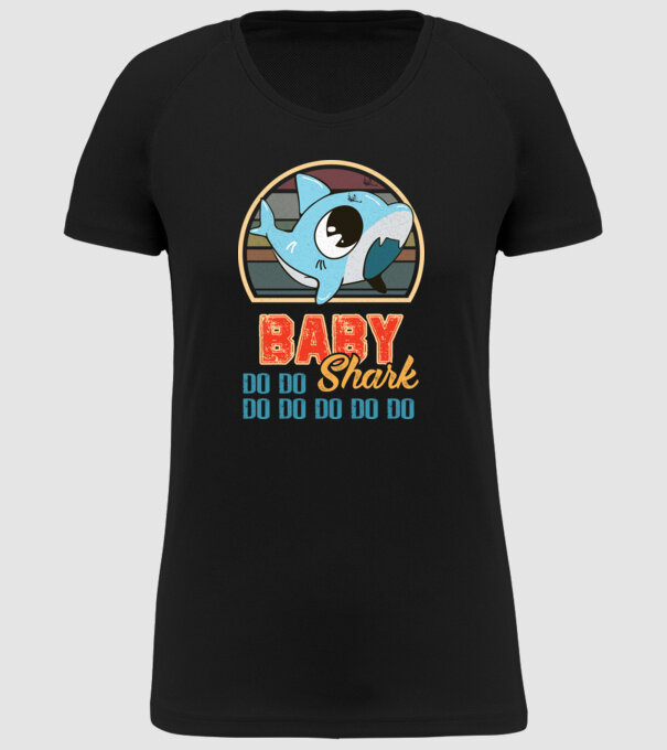 BabyBOY shark model negru pe tricou