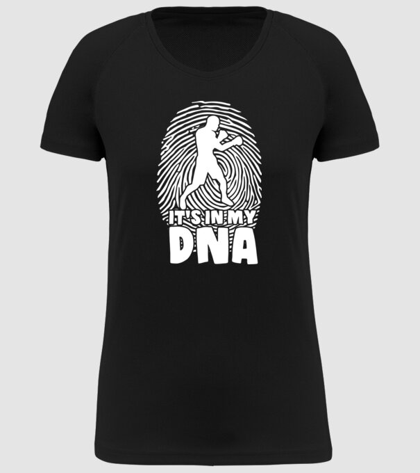 Boxer DNA model negru pe tricou