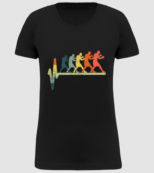 Box EKG model negru pe tricou