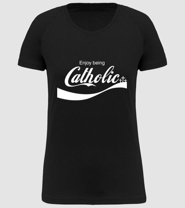 ChatoliCoke model negru pe tricou