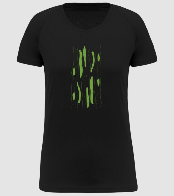 Castravete carnaval model negru pe tricou