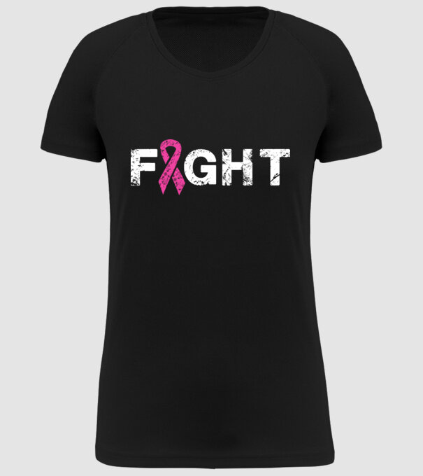 Fight model negru pe tricou