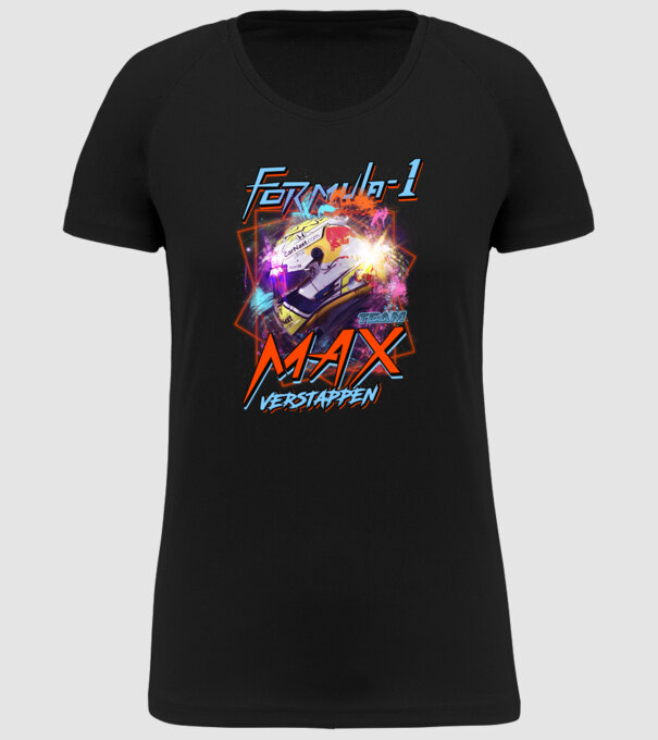 FORMULA 1 VERSTAPPEN model negru pe tricou