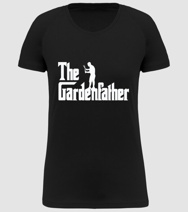 The Gardenfather model negru pe tricou