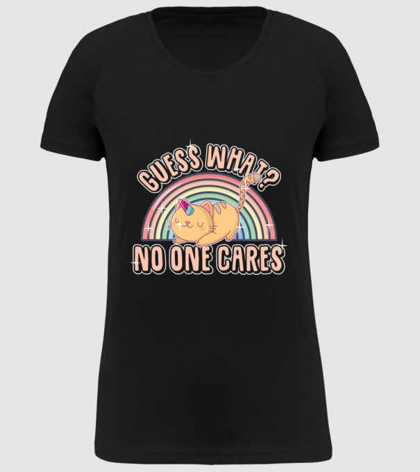 Guess what pisică-unicorn model negru pe tricou