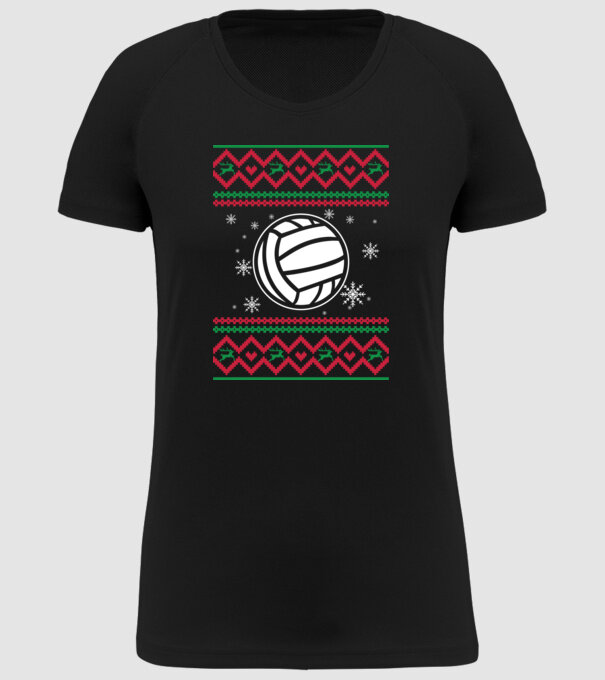 Model tricotat de Crăciun - Polo pe apă model negru pe tricou