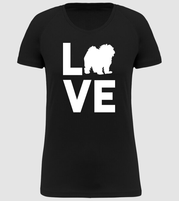 LOVE Bolognese model negru pe tricou