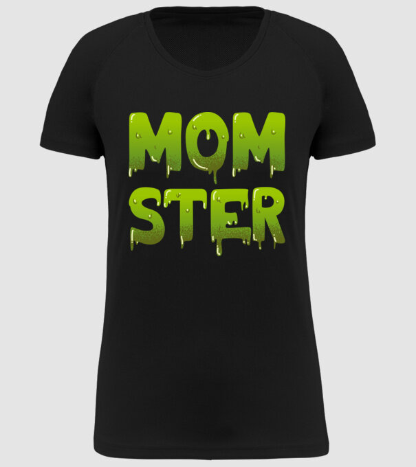 Momster model negru pe tricou