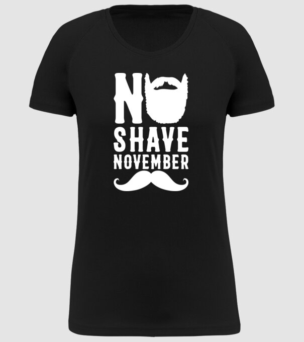 No shave november model negru pe tricou