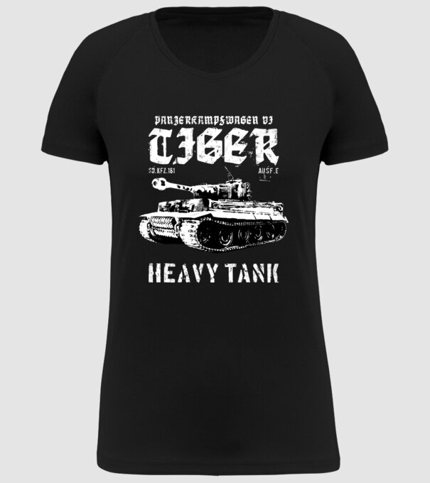 Panzer VI tiger model negru pe tricou