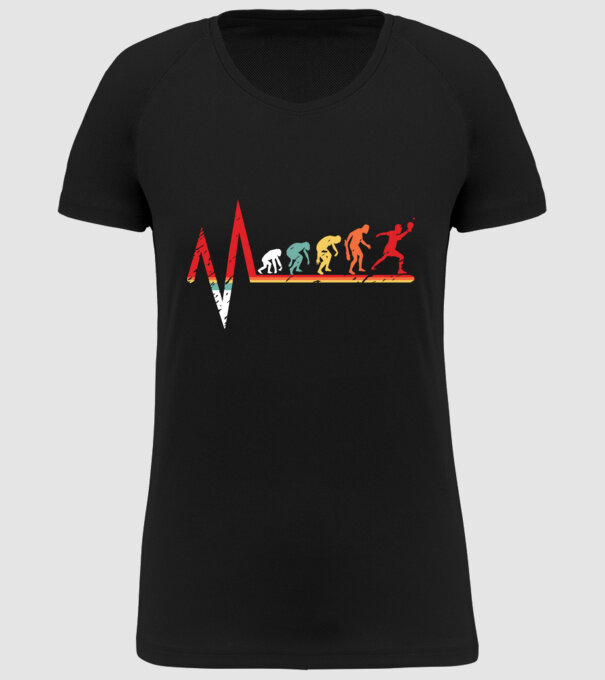 Evoluție ping-pong model negru pe tricou