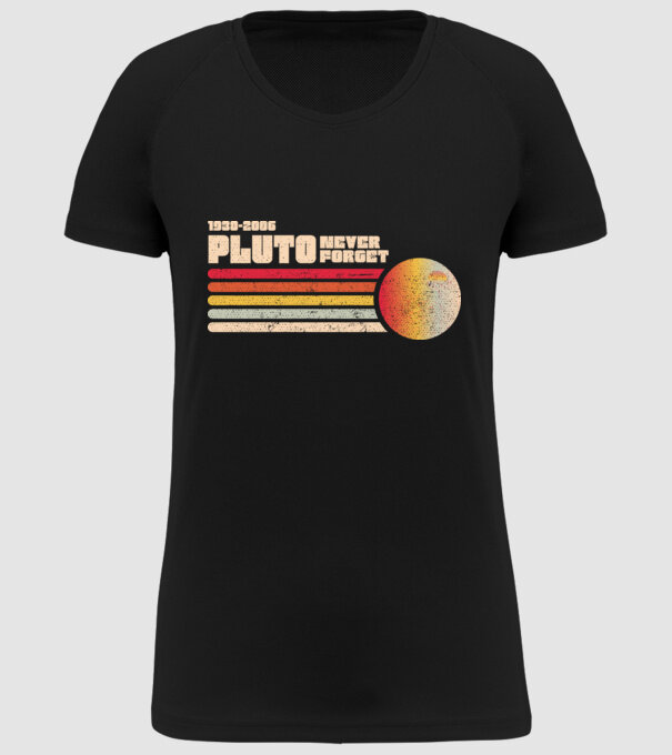 pluto model negru pe tricou