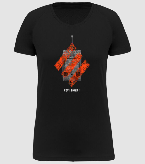 PZVI Tiger 1 heavy wot class model negru pe tricou