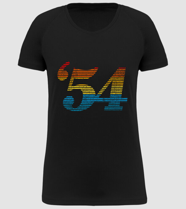Retro Birthday 1954 model negru pe tricou