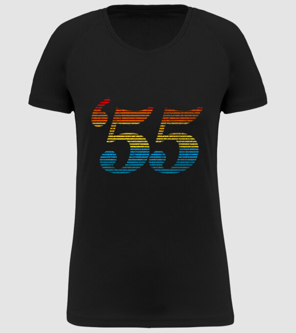 Retro Birthday 1955 model negru pe tricou