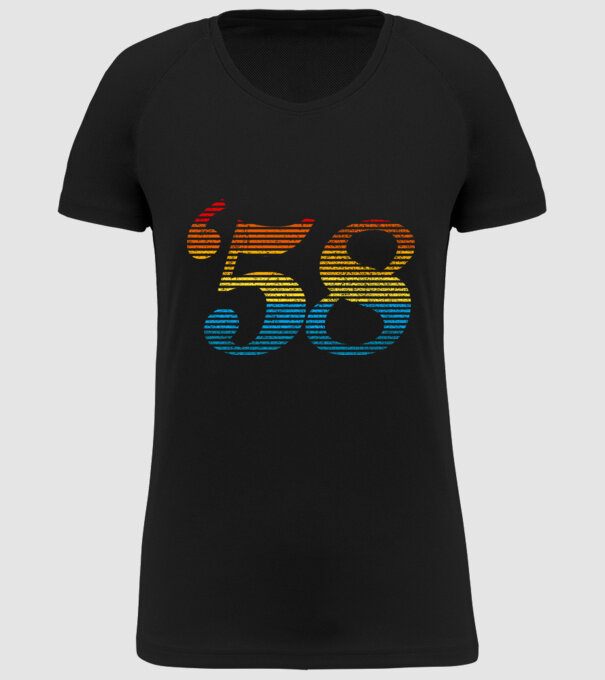 Retro Birthday 1958 model negru pe tricou