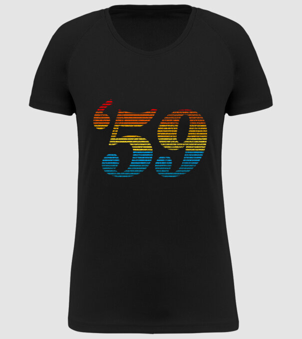 Retro Birthday 1959 model negru pe tricou