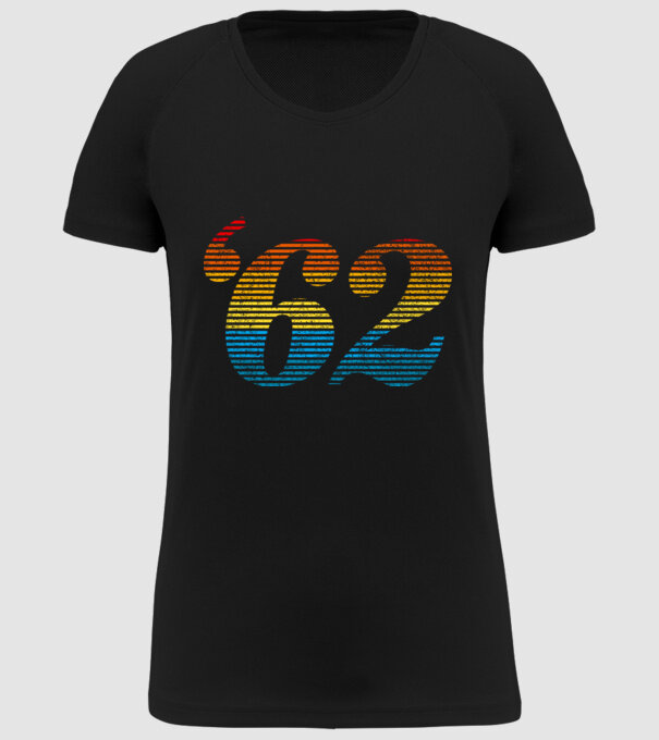 Retro Birthday 1962 model negru pe tricou