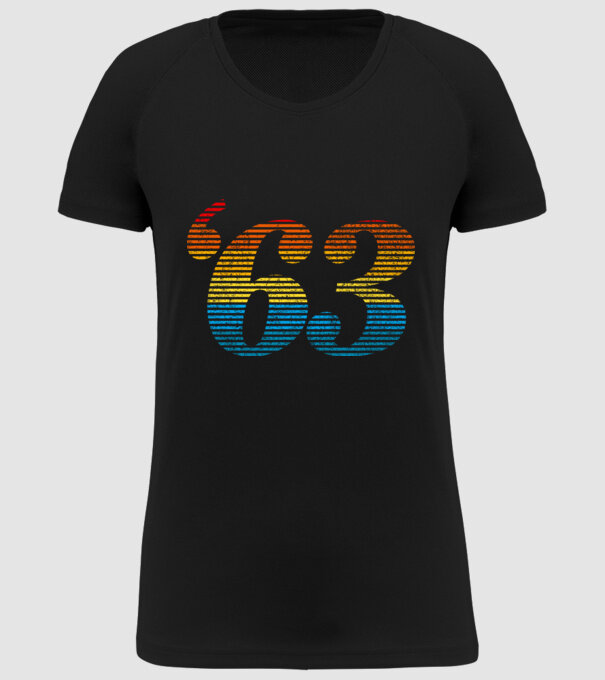 Retro Birthday 1963 model negru pe tricou