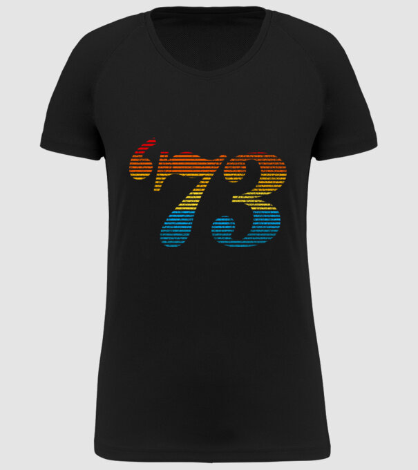 Retro Birthday 1973 model negru pe tricou
