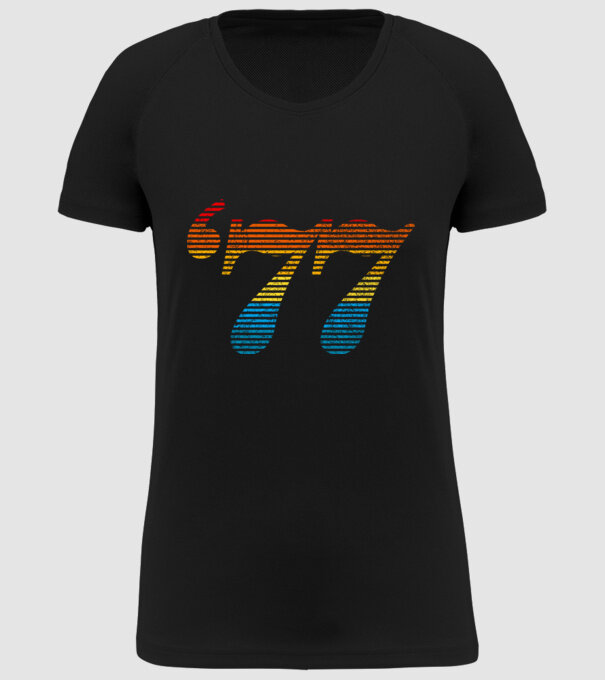 Retro Birthday 1977 model negru pe tricou