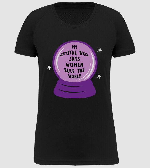 Women rule the world model negru pe tricou