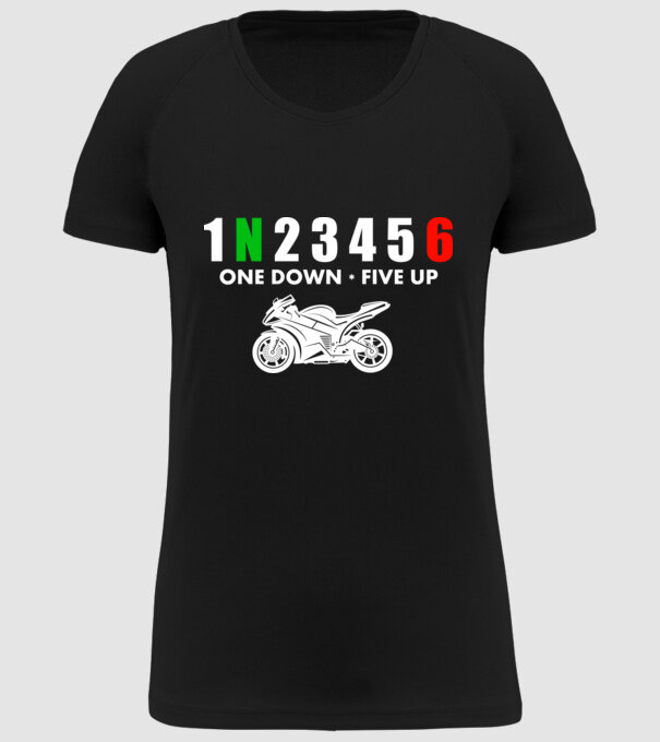 1N23456 model negru pe tricou