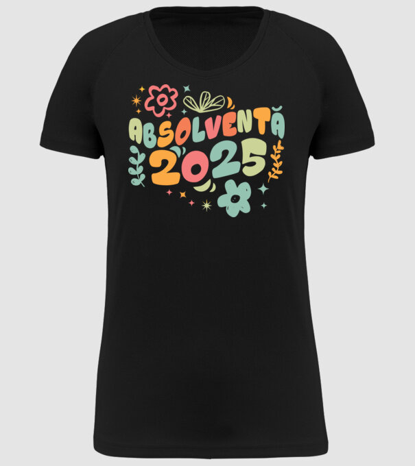Absolventă 2025 model negru pe tricou