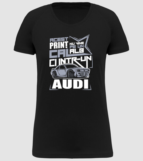 Acest prinț nu vine pe un cal alb, ci într-un Audi model negru pe tricou