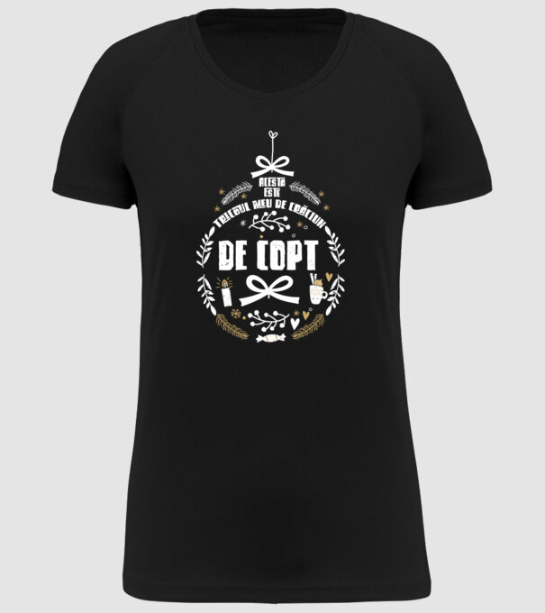 acesta este tricoul meu de Crăciun_de copt model negru pe tricou