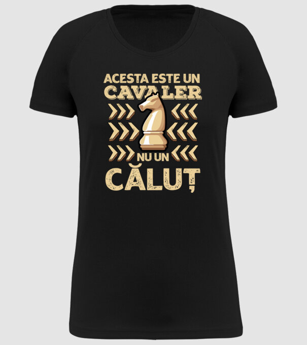 Acesta este un cavaler, nu un căluț model negru pe tricou