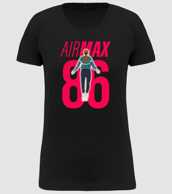 air max 86 stranger things model negru pe tricou