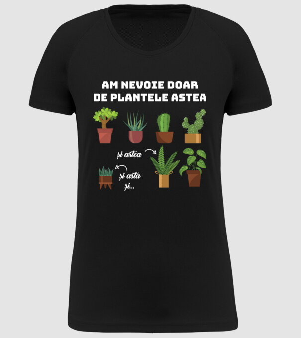 am nevoie doar de plantele astea model negru pe tricou