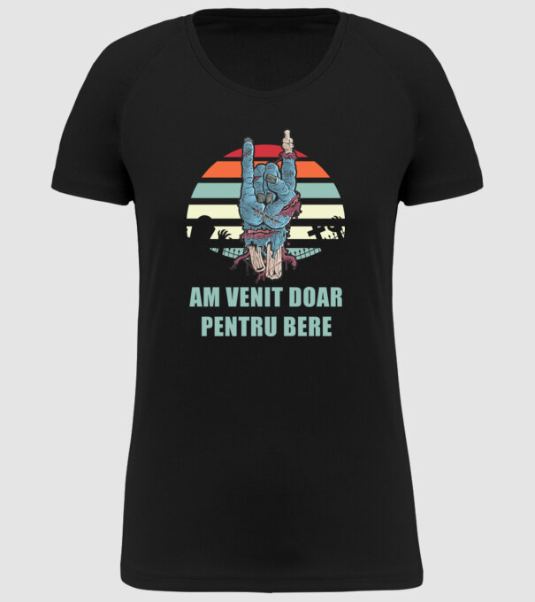 Am venit doar pentru bere model negru pe tricou