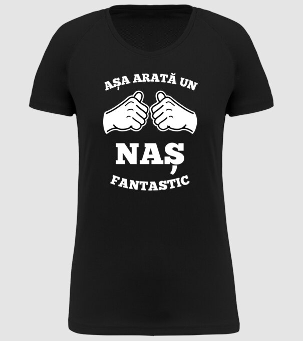 Așa arată un naș fantastic model negru pe tricou