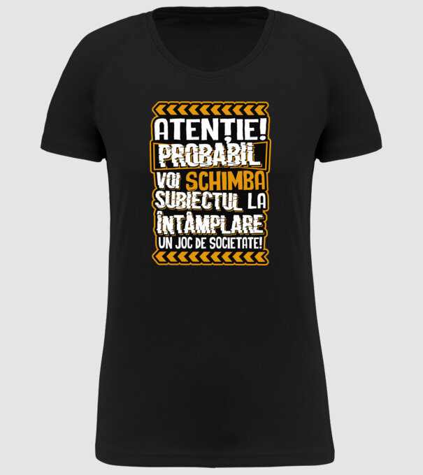 Atenție, probabil voi schimba subiectul la întâmplare pe șah model negru pe tricou