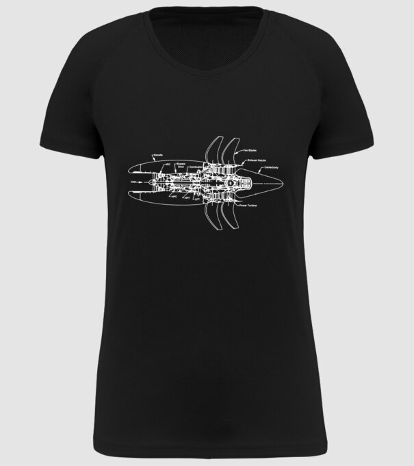 Avioane model negru pe tricou