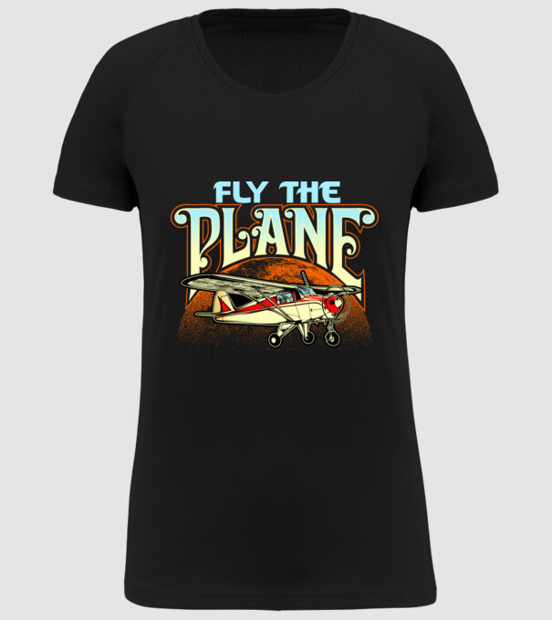 Avioane model negru pe tricou