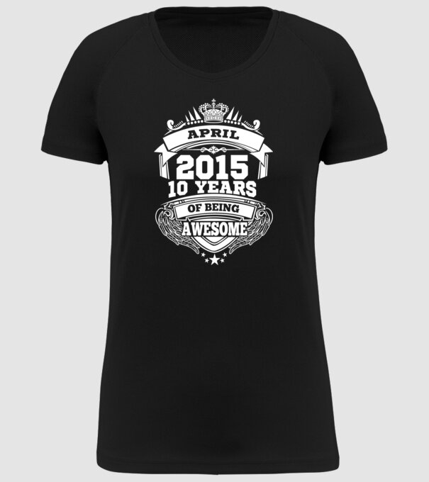Awesome being of april 2015 model negru pe tricou