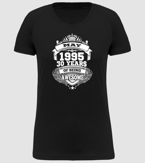 Awesome being of may 1995 model negru pe tricou