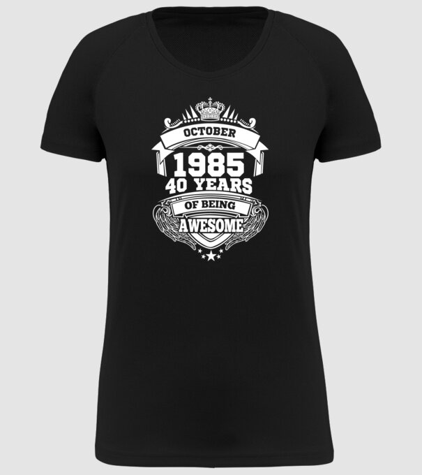 Awesome being of october 1985 model negru pe tricou