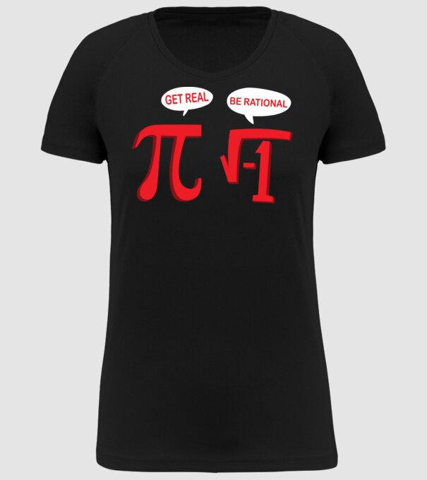Be rational PI model negru pe tricou