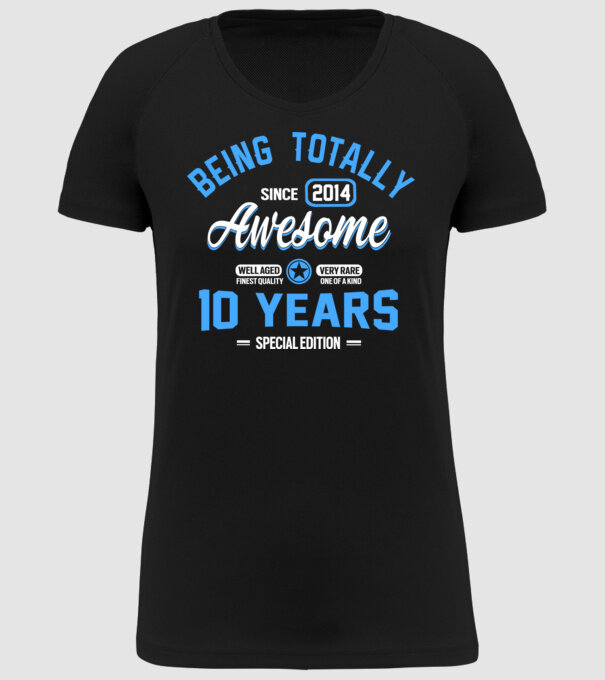 Being totally awesome 10 model negru pe tricou