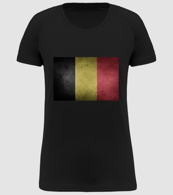 BELGIUM model negru pe tricou