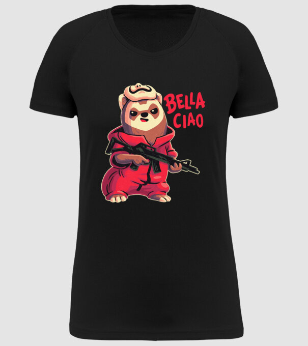 bella ciao rebel model negru pe tricou
