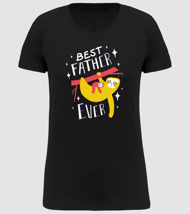 Best father model negru pe tricou