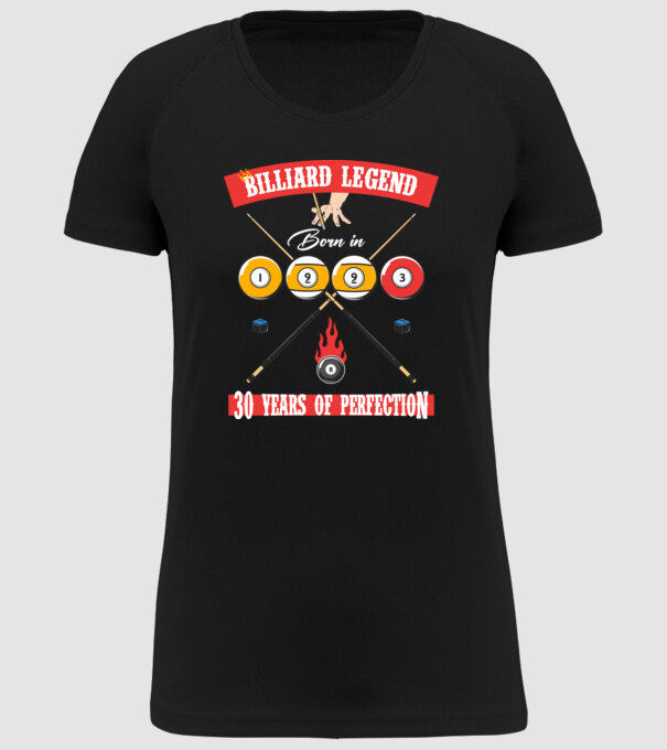 Billiard legend born in 1993 model negru pe tricou